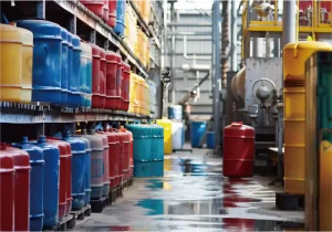 溶剤の保管イメージ